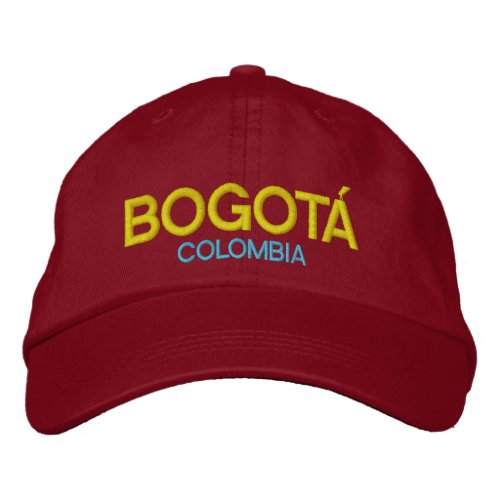 Bogot Colombia Embroidered Hat