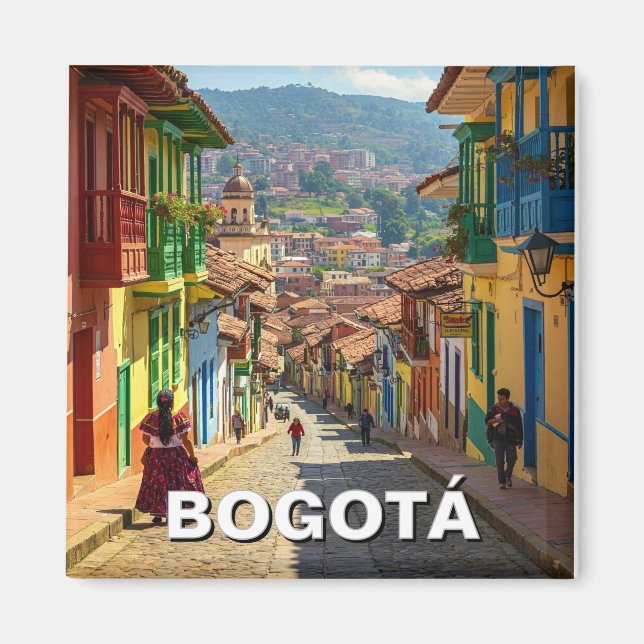 Bogota Colombia La Candelaria Magnet (Front)
