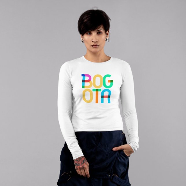 Bogota Colombia Pop Art Letters T-Shirt (Creator Uploaded)