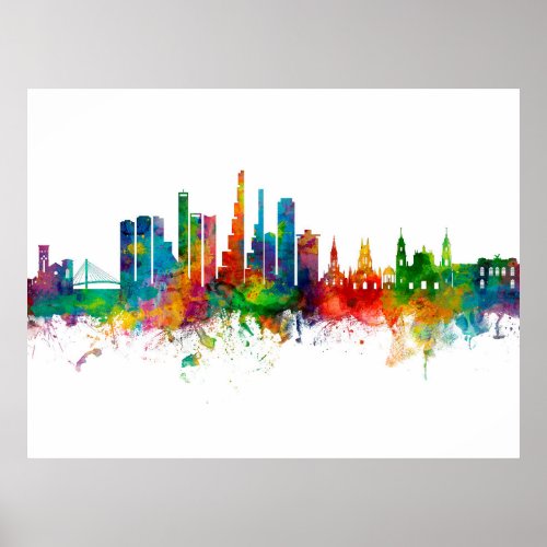 Bogot Colombia Skyline Poster