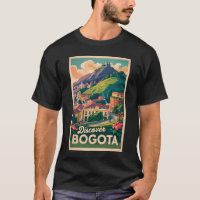 Bogota Colombia Travel Art Vintage