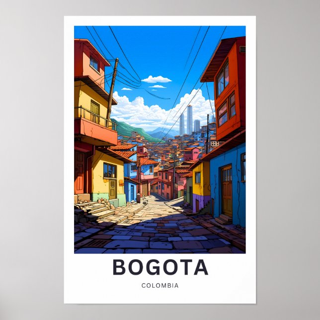 Bogota Colombia Travel Print (Front)