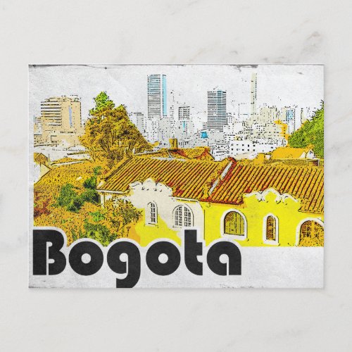 Bogota Colombia Vintage  Postcard