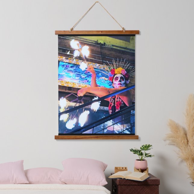 Bogotá Fire Dancer Hanging Tapestry (Bedroom)