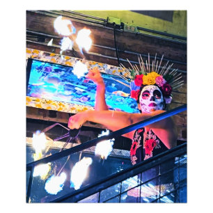 Bogotá Fire Dancer Photo Print