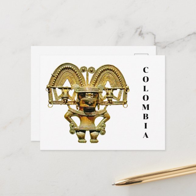 Bogotá Gold Postcard (Front/Back In Situ)