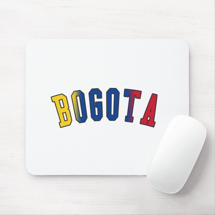 Bogota in Colombia National Flag Colors Mouse Pad