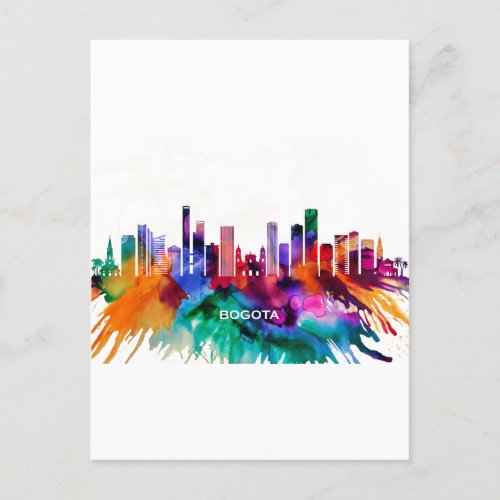Bogota Skyline Invitation Postcard