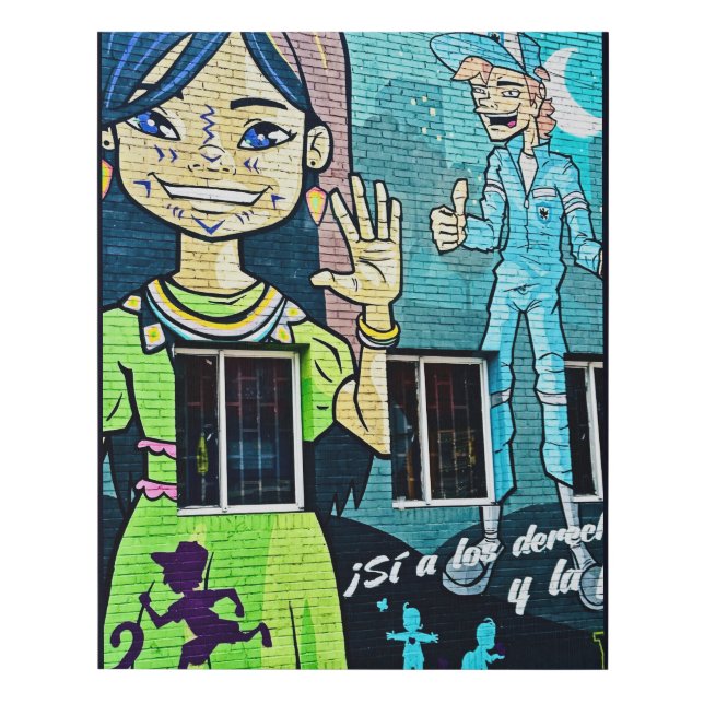 Bogotá Street Art  Faux Canvas Print (Front)