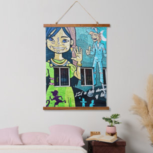 Bogotá Street Art Hanging Tapestry