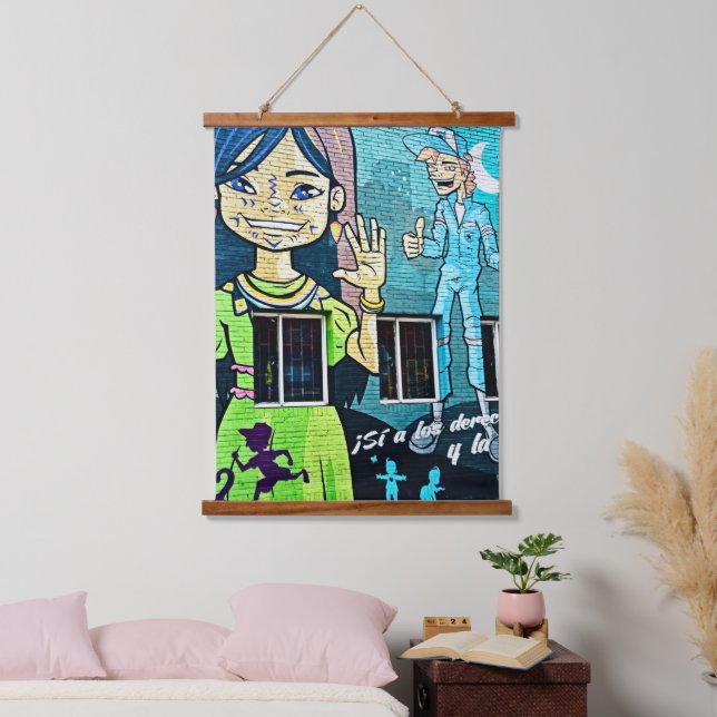 Bogotá Street Art  Hanging Tapestry (Bedroom)