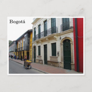 bogota streets postcard