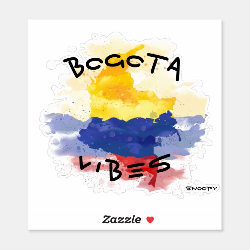 Bogota vibes Car sticker Colombia croquis