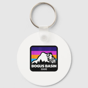 Bogus basin idaho skiing snowboarding mountains keychain