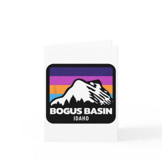 Bogus Sin Idaho Skiing Snowboarding Mountains Fami Card