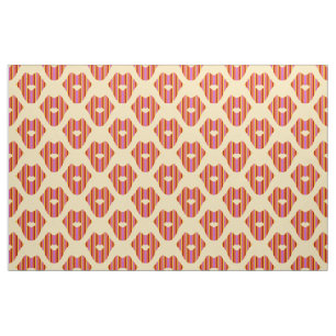 Boheme Lips on Yellow Fabric