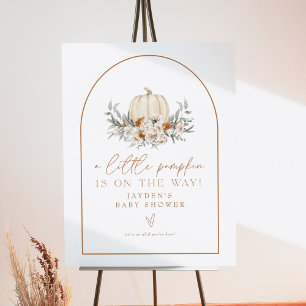 BOHEME Terracotta Pumpkin Baby Shower Welcome Foam Board