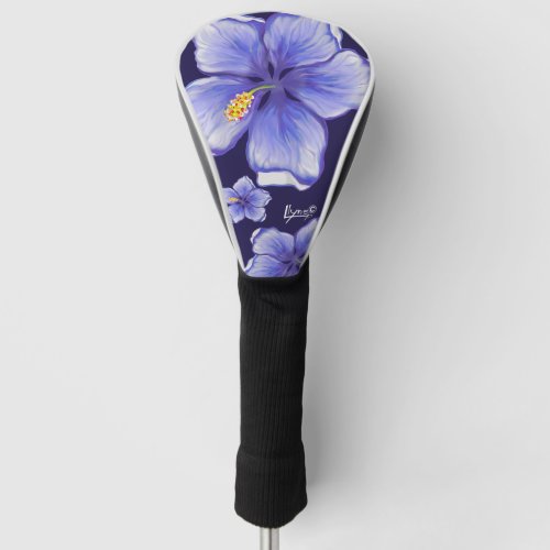 Bohemia blue Hibiscus Golf Head Cover