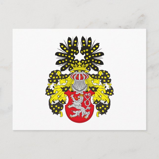 Bohemia Coat of Arms (19th century) Postcard (Front)