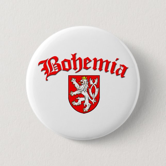 Bohemia Flag 1 (w/inscription) Button (Front)