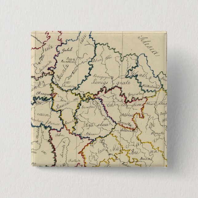 Bohemia, Moravia, Austrian Silesia Pinback Button (Front)