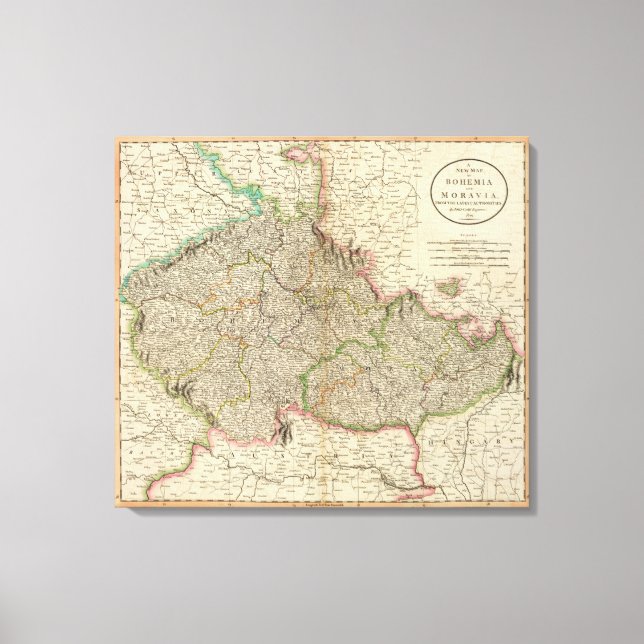 Bohemia, Moravia Canvas Print (Front)