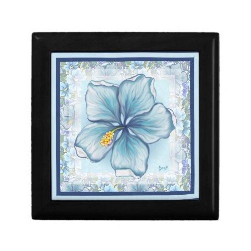 Bohemia turquoise Hibiscus Gift Box