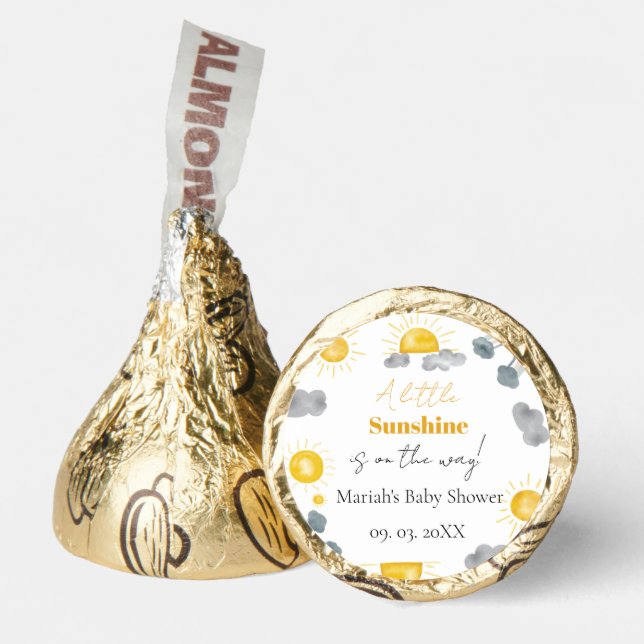 Bohemian a little sunshine is the way baby shower hershey®'s kisses® (Front)