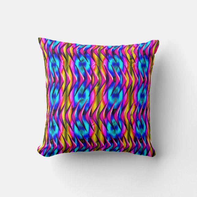 Bohemian Abstract Geometric  Throw Pillow (Front)