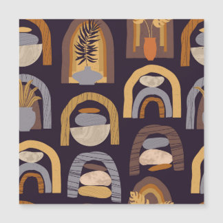 Bohemian Abstract: Minimalist Vintage Charm.