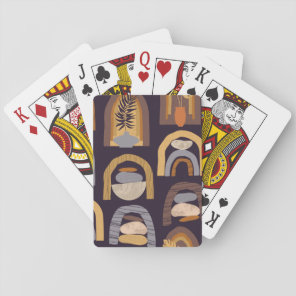 Bohemian Abstract: Minimalist Vintage Charm. Playing Cards