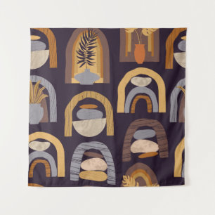 Bohemian Abstract: Minimalist Vintage Charm. Tapestry