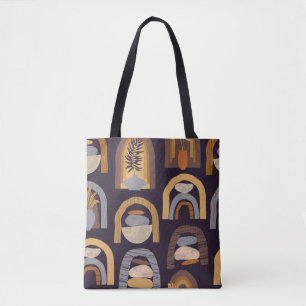 Bohemian Abstract: Minimalist Vintage Charm. Tote Bag