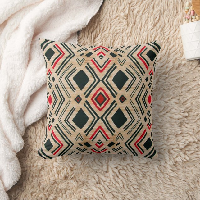 Bohemian African Moroccan Throw Pillow (Blanket)