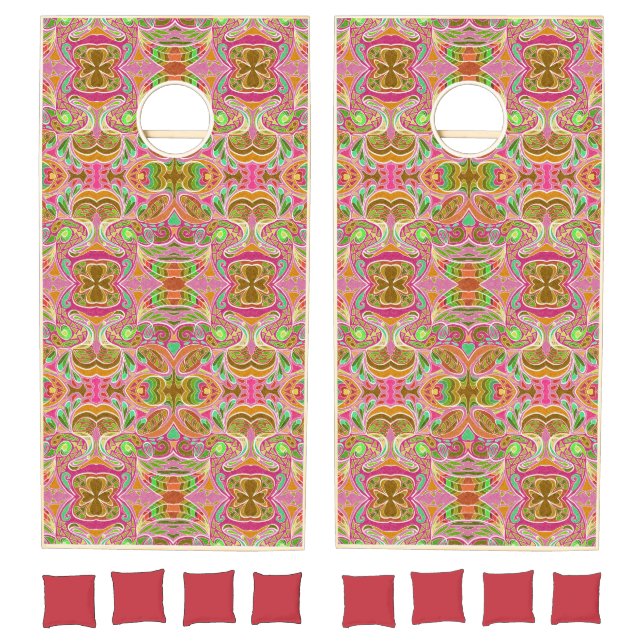 Bohemian Amatri Dream Rose Cornhole Set (Set)