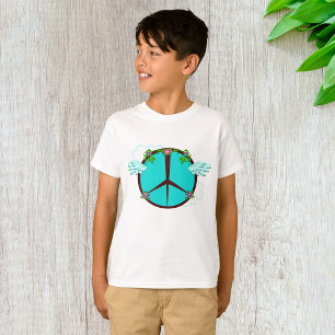 Bohemian Angel Wings Peace Symbol T-Shirt