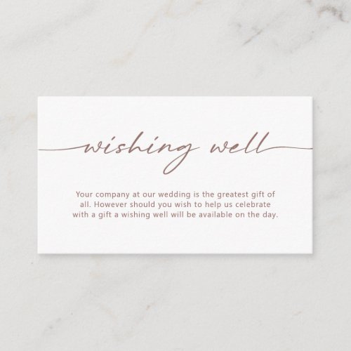 Bohemian Arch Wishing Well Enclosure Card