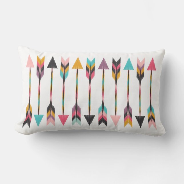 Bohemian Arrows Lumbar Pillow (Front)