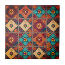 Bohemian Autumn Ceramic Tile