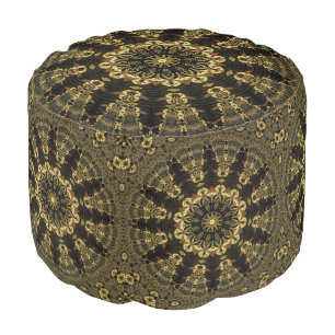 Bohemian Batik Star Pouf