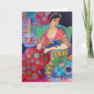 Bohemian Beauty Fine Art Colorful Note Card