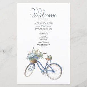 Bohemian Bicycle Watercolor Wedding