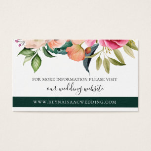 Bohemian Blooms Wedding Website