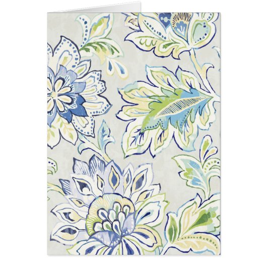 Bohemian Blue Flower Cards (Front)