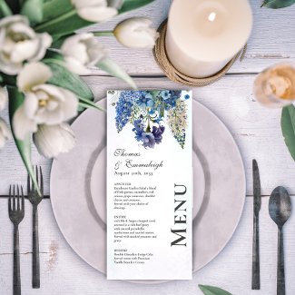 Bohemian Blue-Violet Floral Wedding