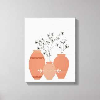 Bohemian Boho Art Abstract Stretched Canvas Print