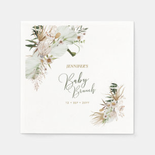 Bohemian Boho Baby Shower Brunch Decor Napkins