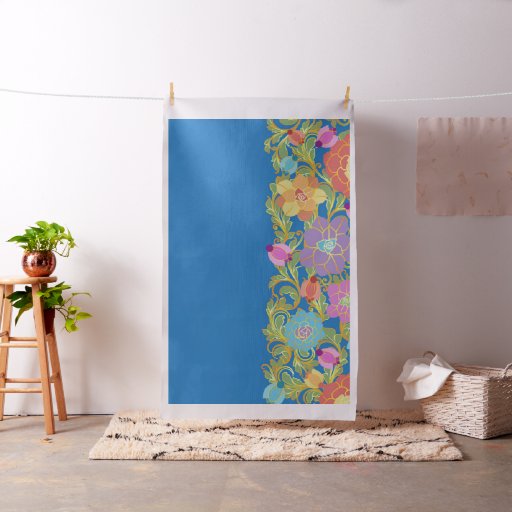 Bohemian Boho MOD Hippy Chic Flower Floral Fabric