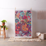 Bohemian Boho MOD Hippy Chic Flower Pattern Fabric