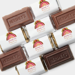 Bohemian Boho Rainbow Baby Shower Earthy Cute Hershey's Miniatures